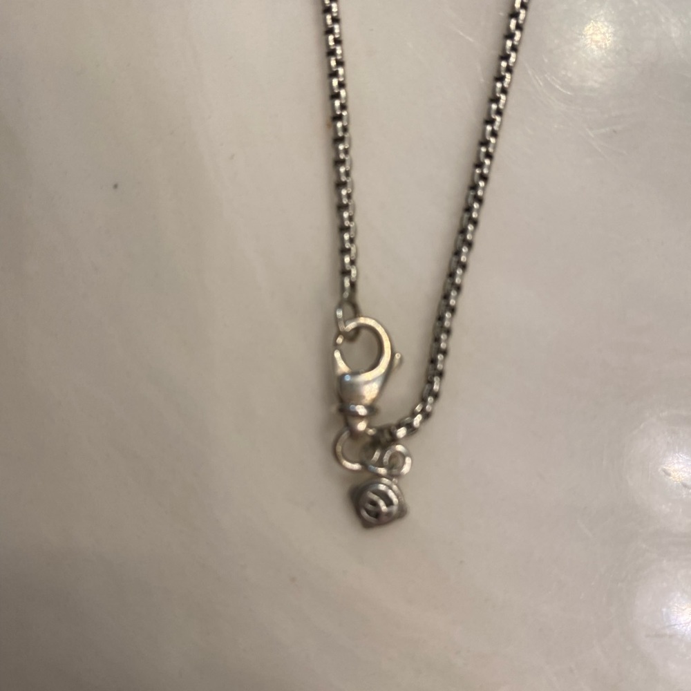 David Yurman Black Onyx & Diamond Necklace - Picture 3 of 9